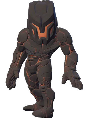 Kragg, a Brutalist fighter in rusted plate armor